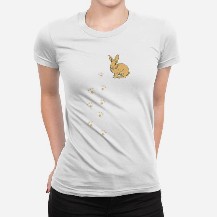 Cute Bunny Rabbit Pocket Easter Day Women T-shirt