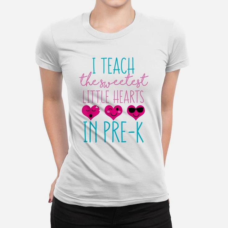 Cute Funny Saying Gift For Sweet Valentines Day Prek Teacher Women T-shirt