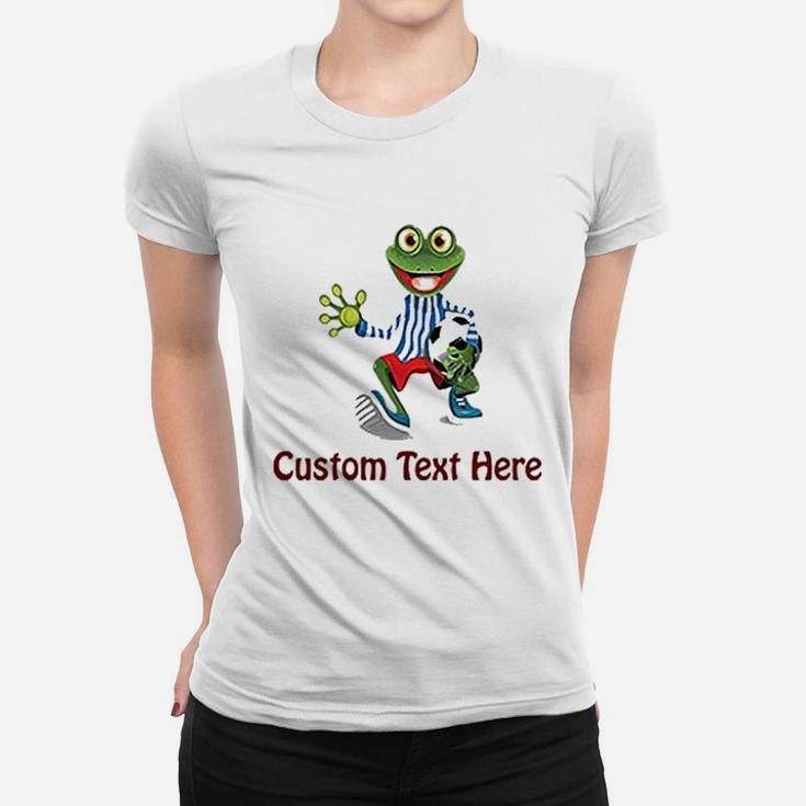 Cute Rascals Frog Soccer Player Women T-shirt