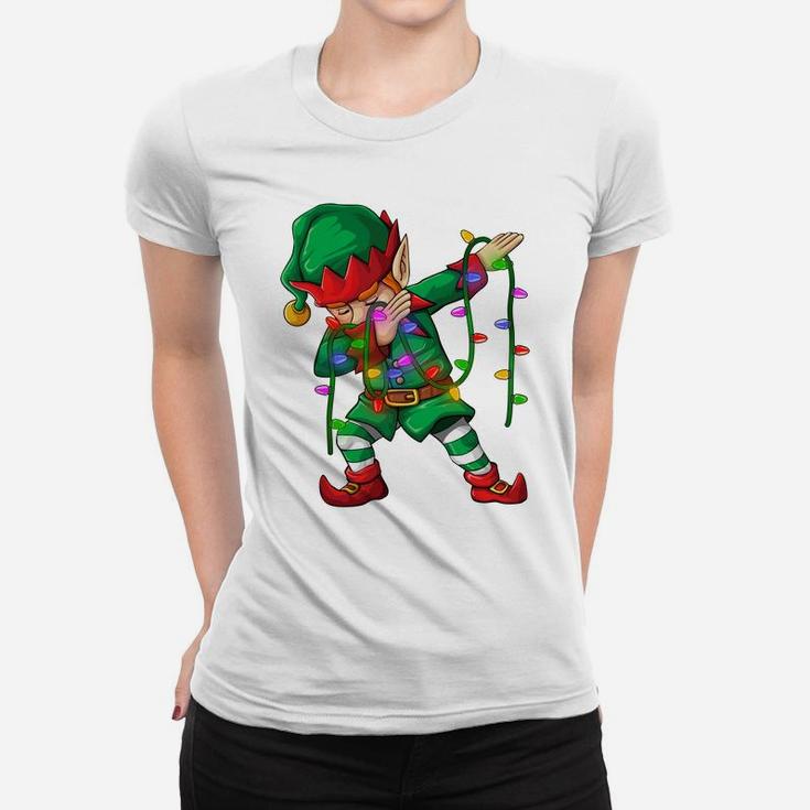 Dabbing Elf Shirt Costume Christmas Squad Men Boy Kids Xmas Sweatshirt Women T-shirt