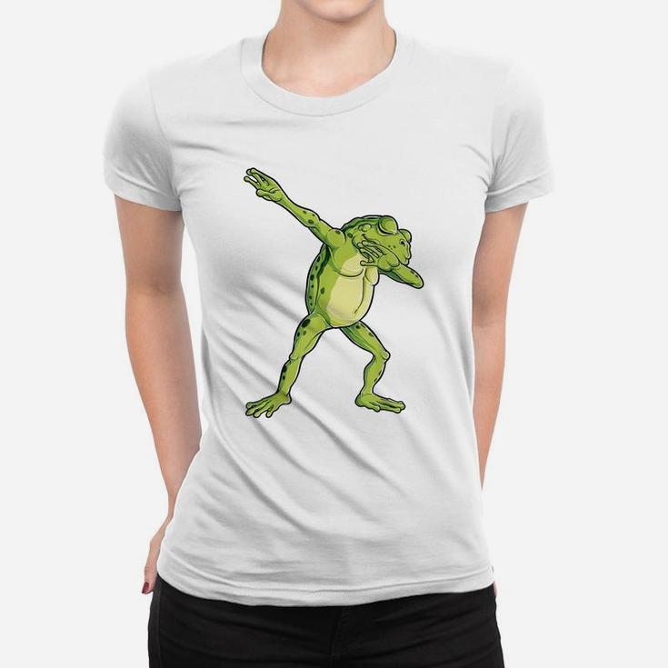 Dabbing Frog T Shirt Kids Boys Girls Funny Animal Dab Gift Women T-shirt