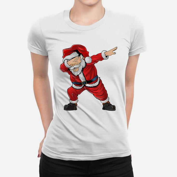 Dabbing Santa Claus Christmas Boys Men Funny Xmas Dab Dance Women T-shirt