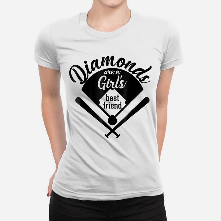 Diamonds Are A Girl's Best Friend  For Girls, Moms Women T-shirt