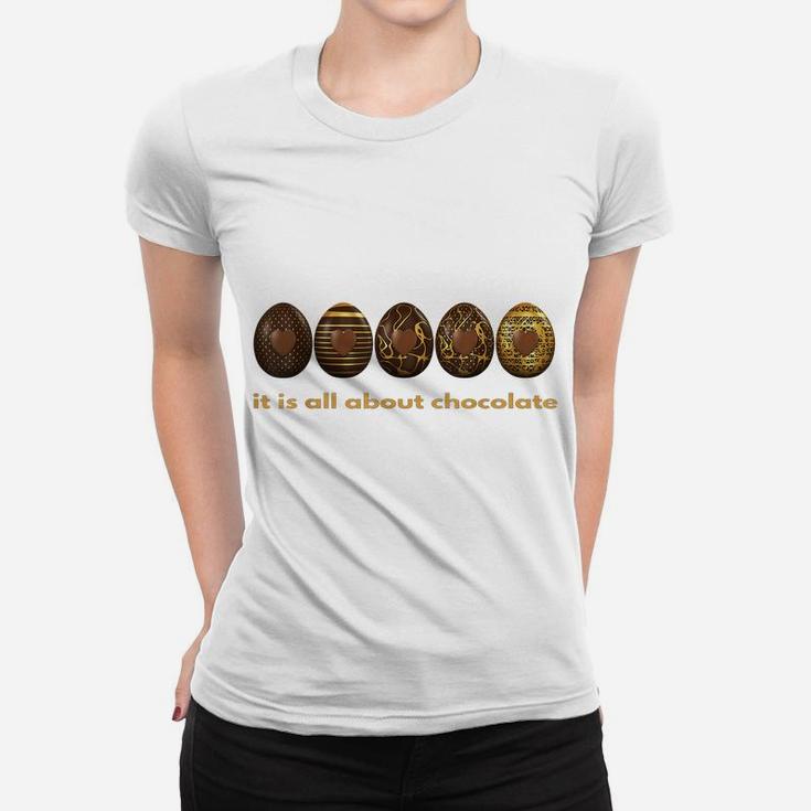 Easter Chocolate Eggs Hunting Women T-shirt