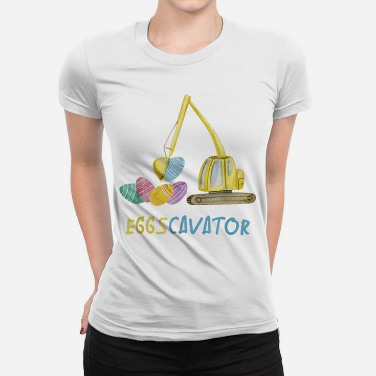 Eggscavator Easter Eggs Hunting Women T-shirt