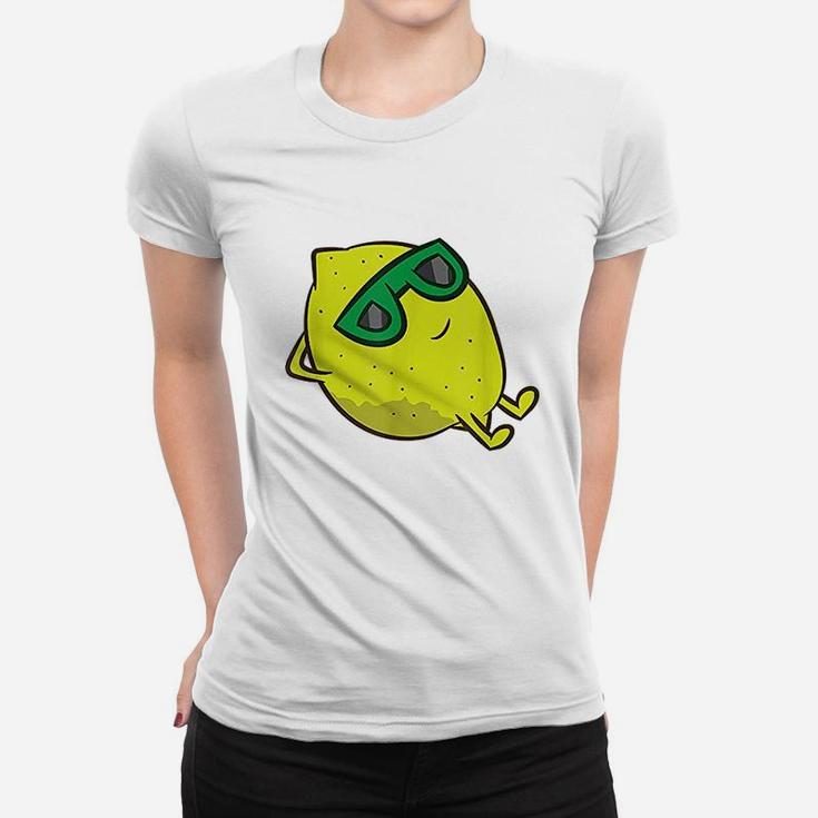 Emon Summer Fruit Sunglasses On Lemon Women T-shirt
