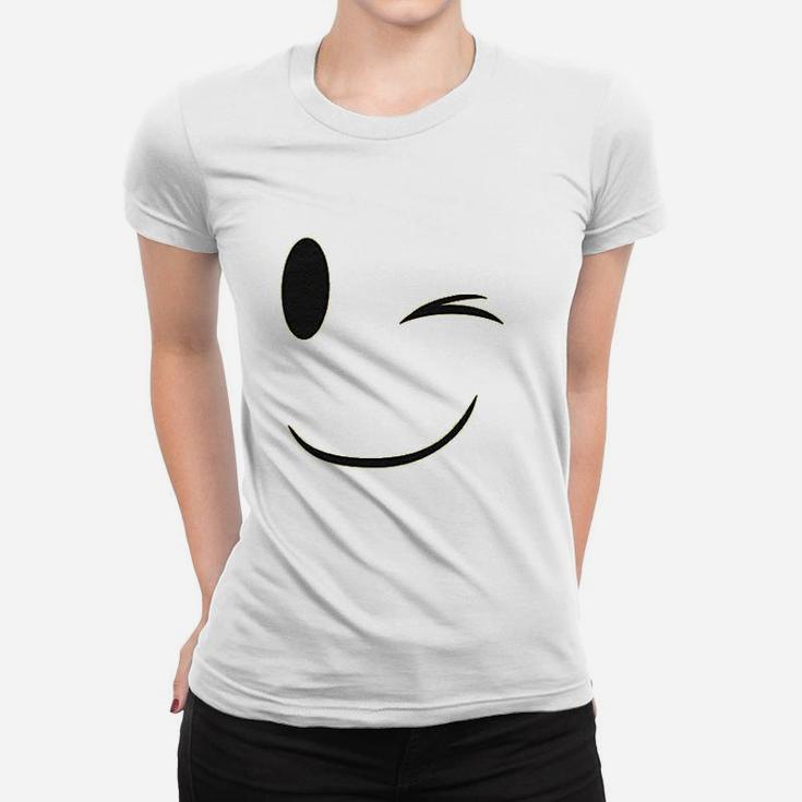Emoticon Big Smile Face Youth Women T-shirt