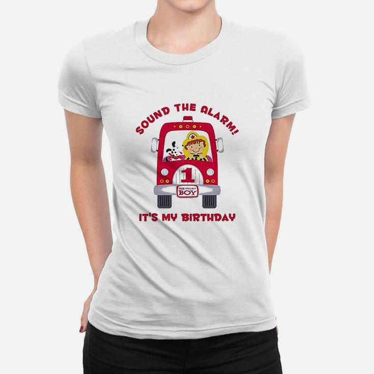 Fire Truck 1St Birthday Boy Women T-shirt