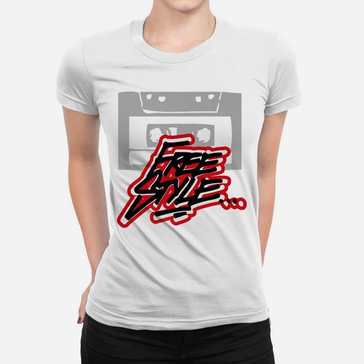 Freestyle Graffiti Cassette Hip-Hop Retro Tape Women T-shirt