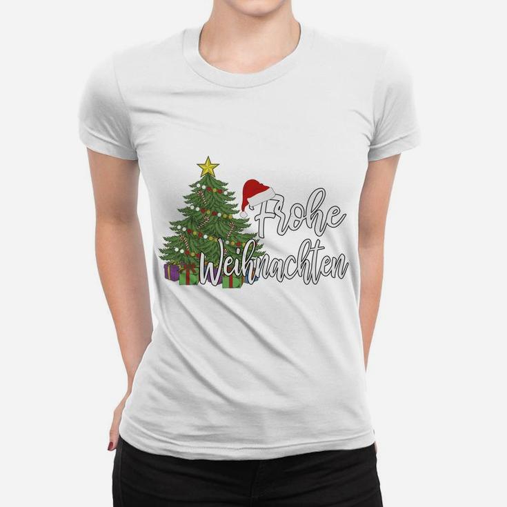 German Matching Present Merry Christmas Frohe Weihnachten Sweatshirt Women T-shirt