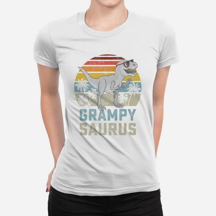Grampysaurus T Rex Dinosaur Grampy Saurus Family Matching Women T-shirt