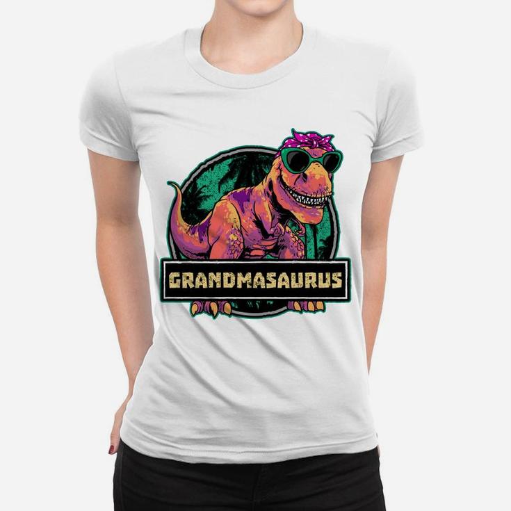 Grandmasaurus T Rex Grandma Saurus Dinosaur Family Matching Women T-shirt