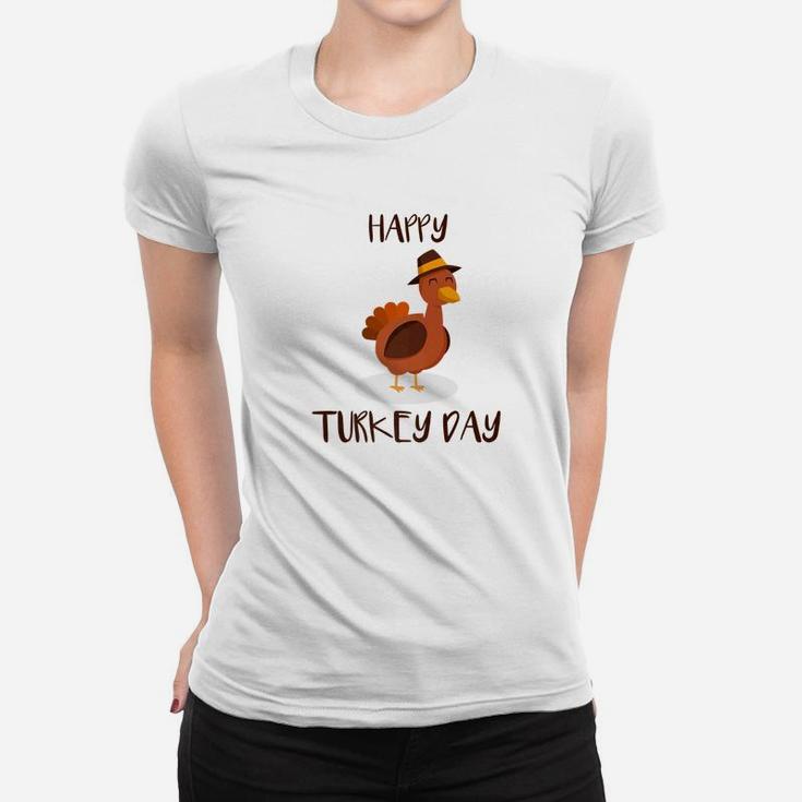 Happy Turkey Day For Kids Boys Girls Turkey Day  Women T-shirt