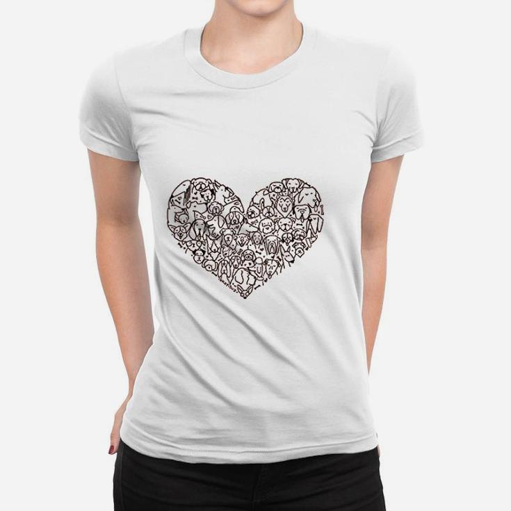 Heart Full Of Dogs Women T-shirt