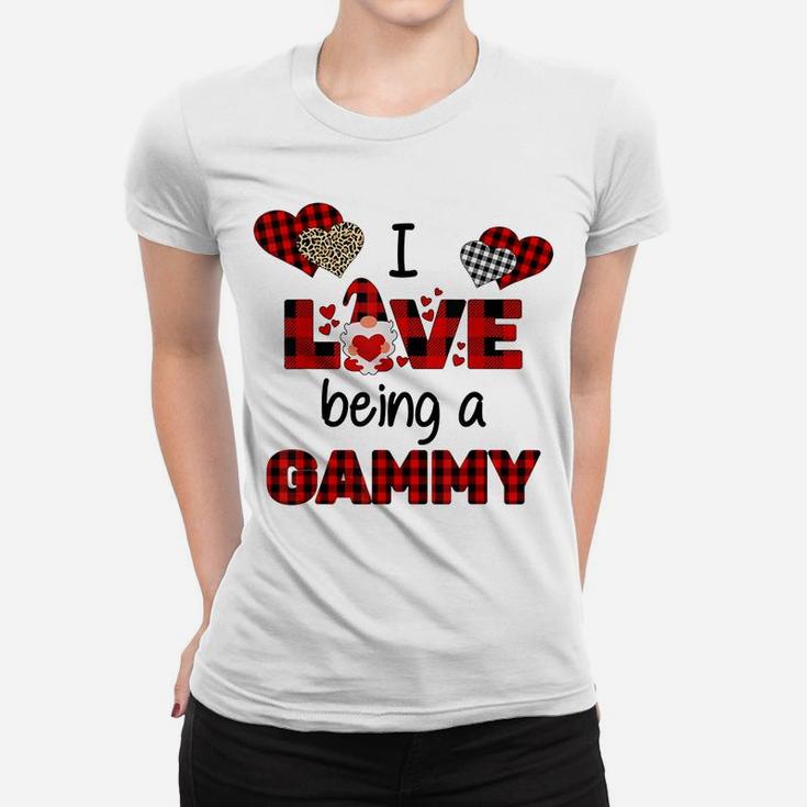 I Love Being A Gammy - Gnome Heart Valentine Day Women T-shirt