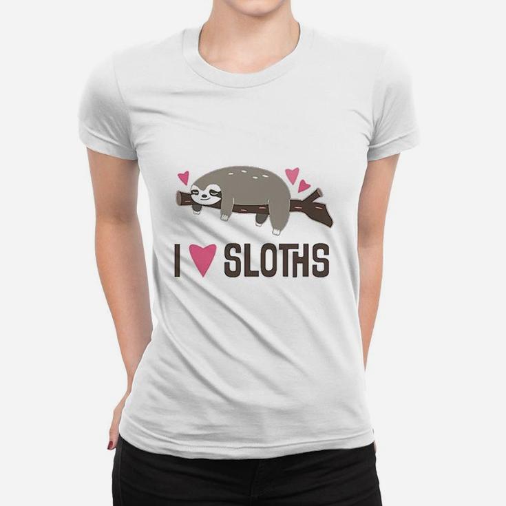 I Love Sloths Women T-shirt