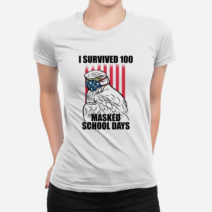I Survived 100 Masked School Days Shirt Student Teacher Women T-shirt