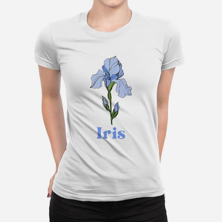 Iris Flower Women's Or Girls Classic Floral Women T-shirt