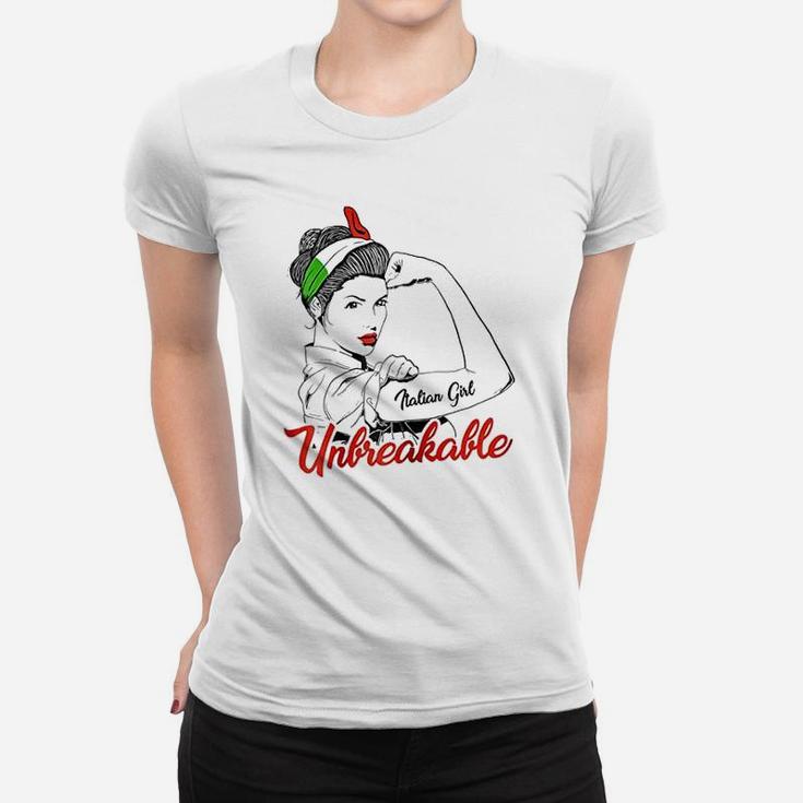 Italy Flag Unbreakable Women T-shirt