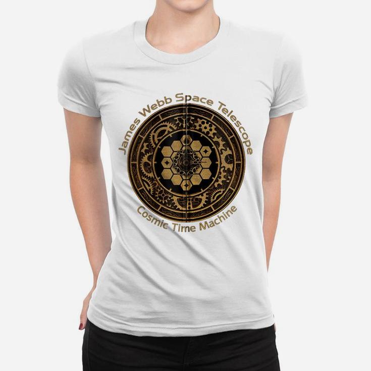 Jwst James Webb Space Telescope Cosmic Time Machine Brass Zip Hoodie Women T-shirt