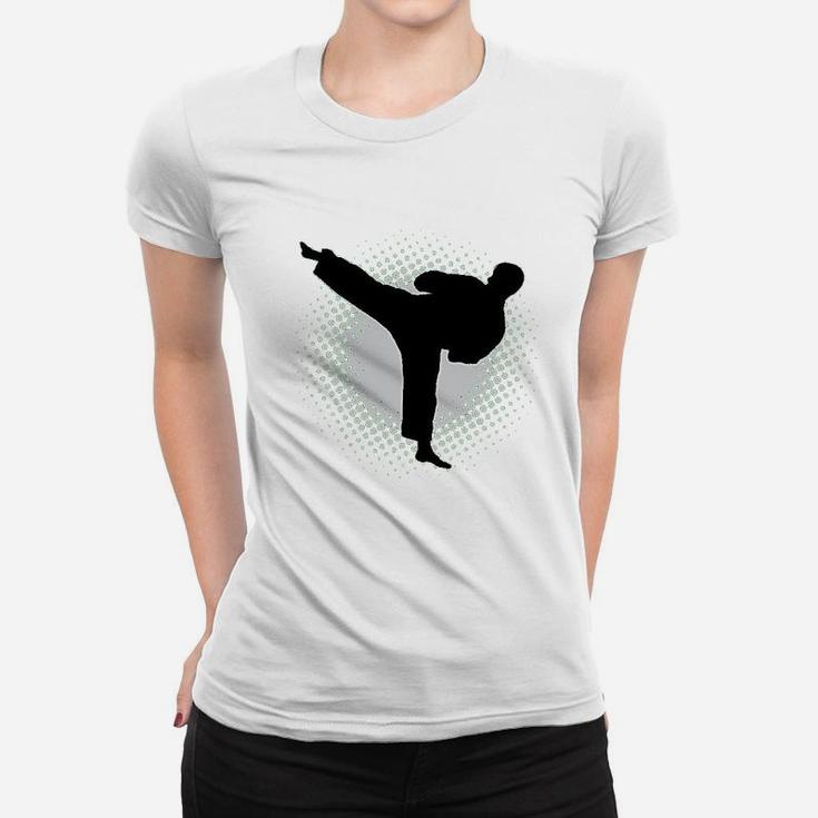 Karate Martial Arts Silhouette Sports Youth Women T-shirt