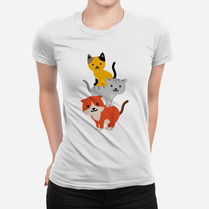 Kids Shirt - Cats Stacked - For Children's Birthdays Women T-shirt
