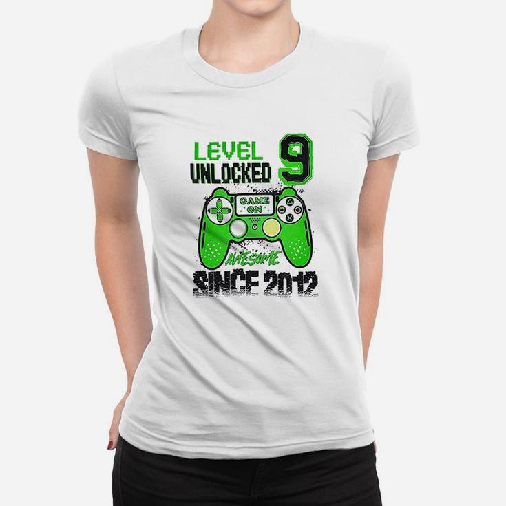 Level 9 Unlocked Awesome Since 2012 Video Game Women T-shirt