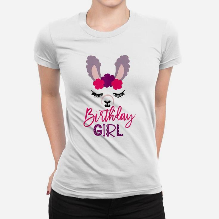 Llama Birthday Girl Animal Lover Gift Women T-shirt