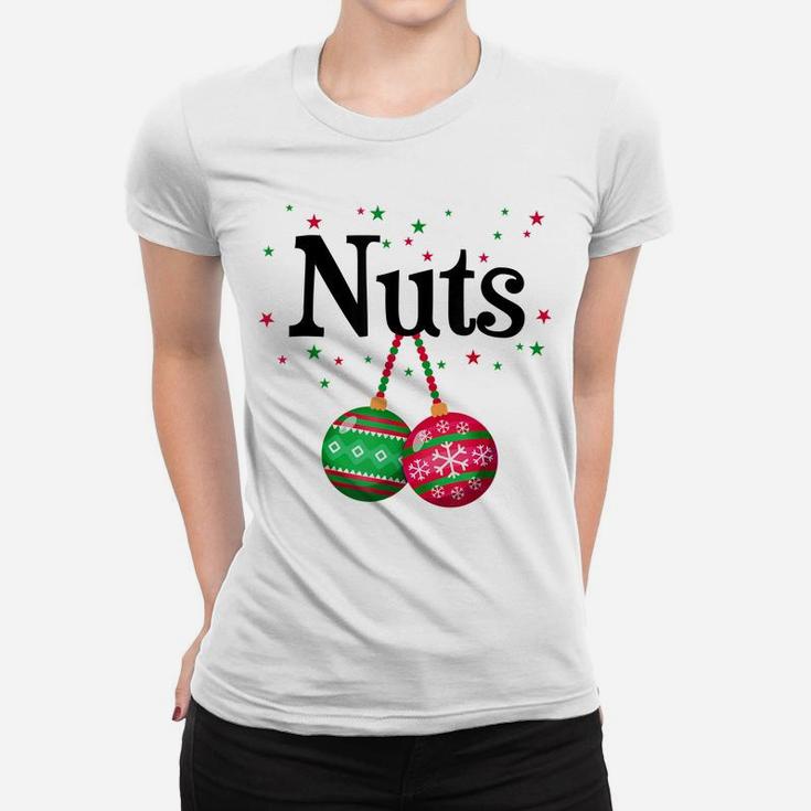 Men Nuts Chestnuts Couple Costume Christmas Ornament Women T-shirt