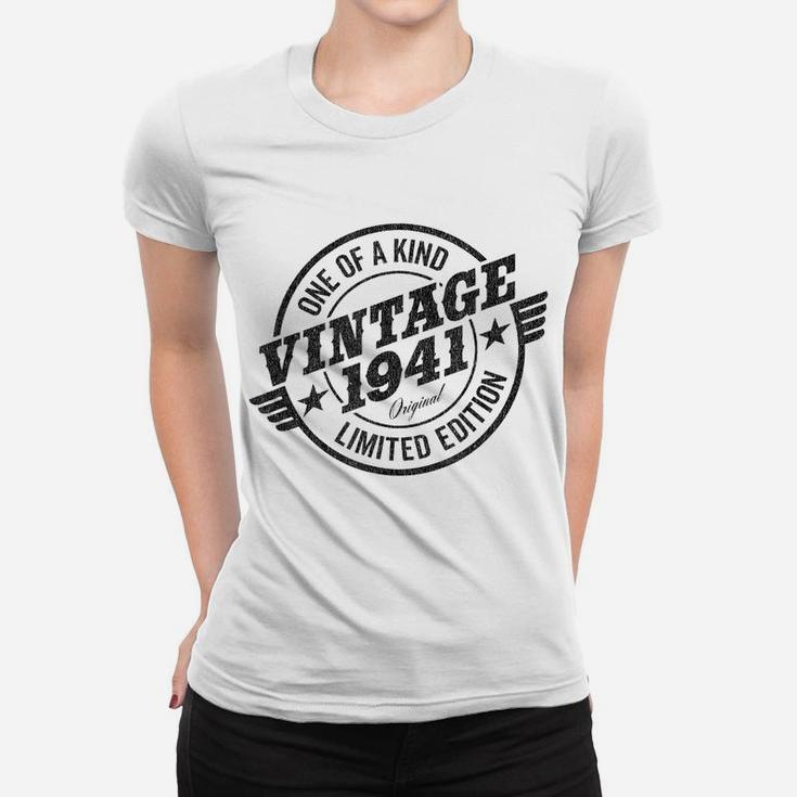 Mens 80 Year Old Car Lover Vintage Classic Car 1941 80Th Birthday Women T-shirt