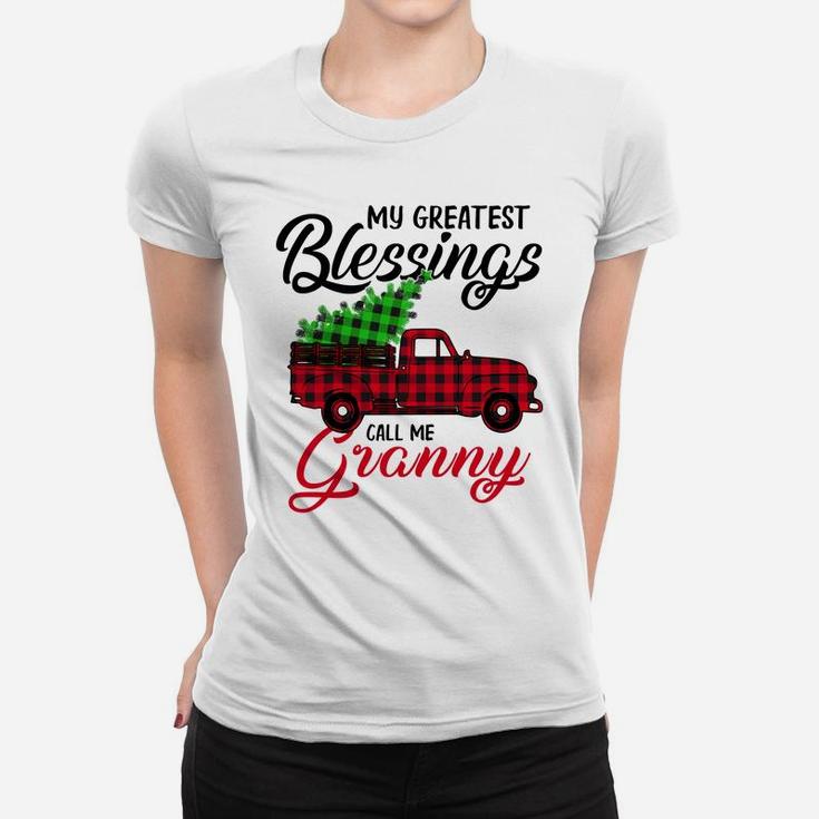 My Greatest Blessings Call Me Granny Xmas Gifts Christmas Women T-shirt