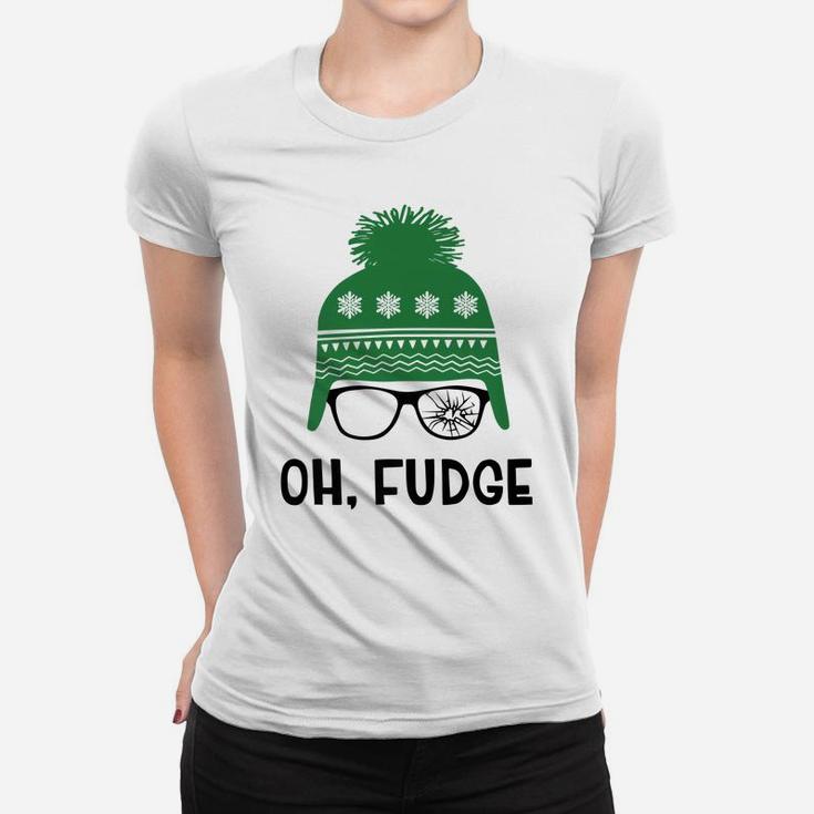 Oh Fudge Funny Christmas Saying, Vintage Xmas Women T-shirt