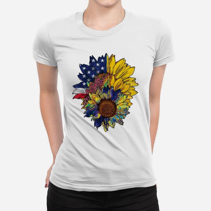 Plus Size Graphic Sunflower Painting Bouquet Flower Lovers Women T-shirt
