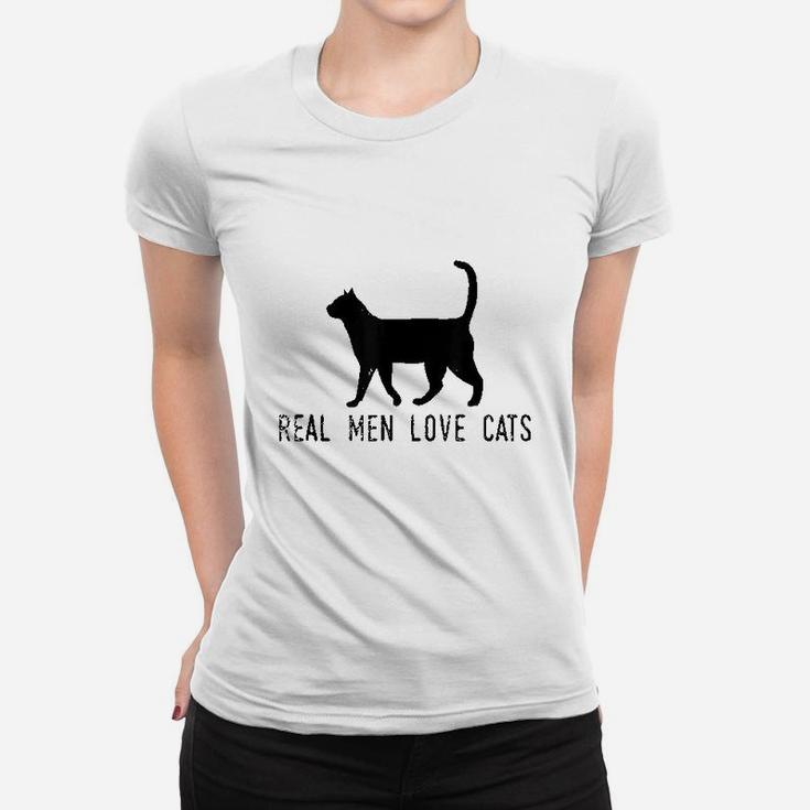 Real Men Love Cats Women T-shirt