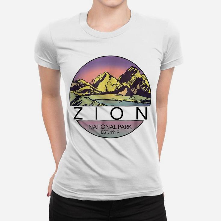 Retro Vintage Zion Shirt National Parks Tee Shirt Women T-shirt