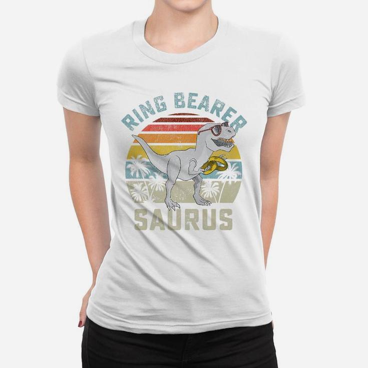 Ring Bearer Saurus Dinosaur Wedding T Rex Ring Security Boys Women T-shirt