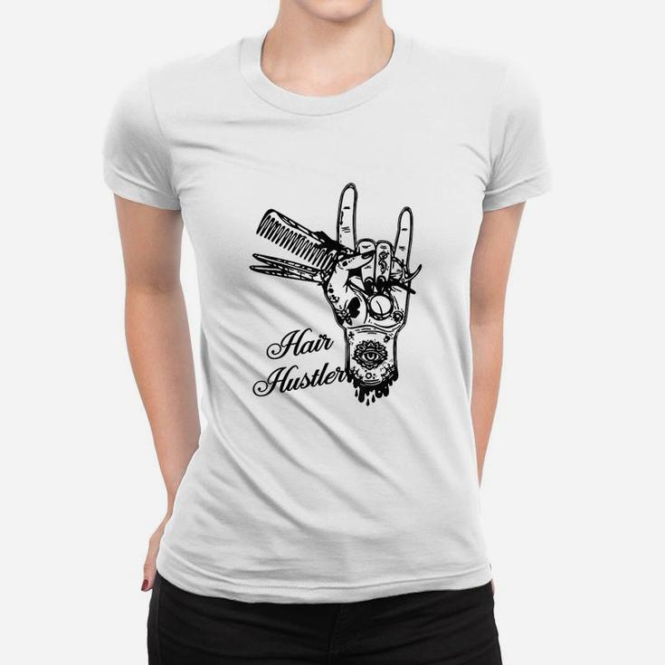 Rock And Roll Barber And Hairstylist Women T-shirt