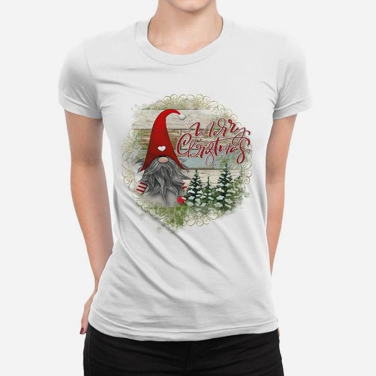Santa Claus Garden Gnome Merry Christmas - Christmas Gnome Sweatshirt Women T-shirt