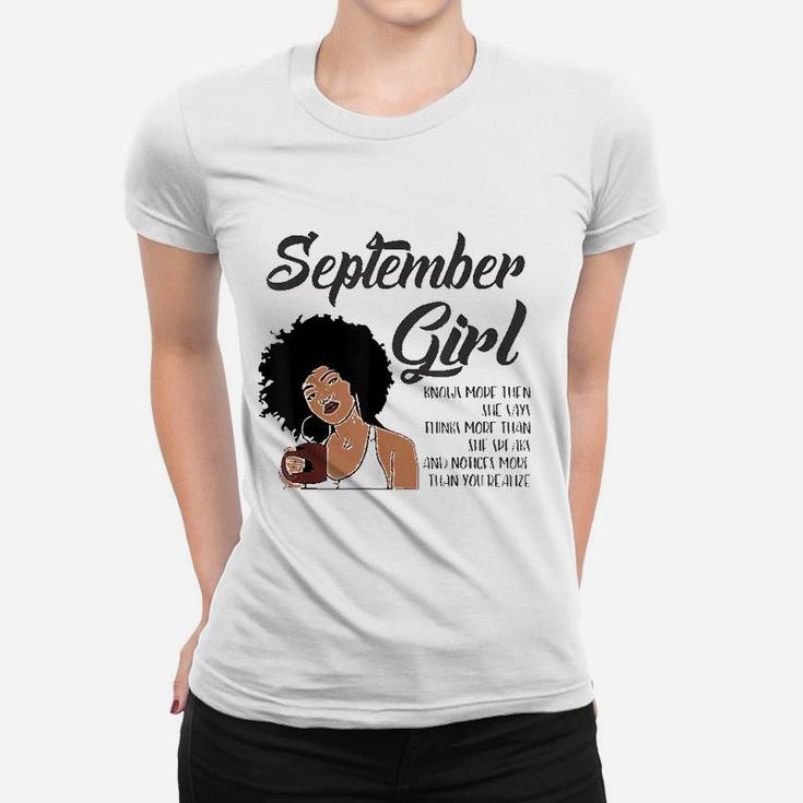 September Girl Birthday American Black Women Virgo Libra Women T-shirt