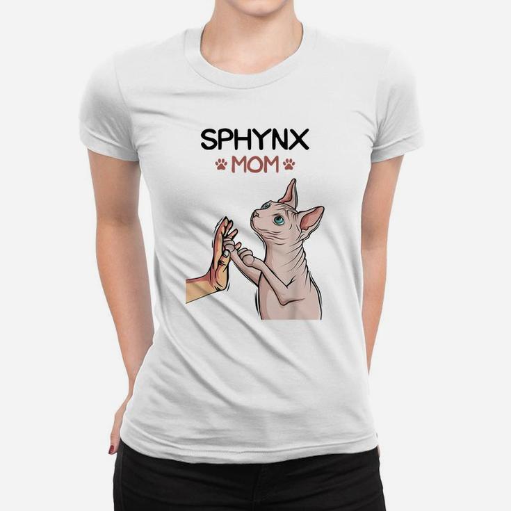 Sphynx Mom Cat Sphinx Hairless Cat Owner Lovers Women T-shirt