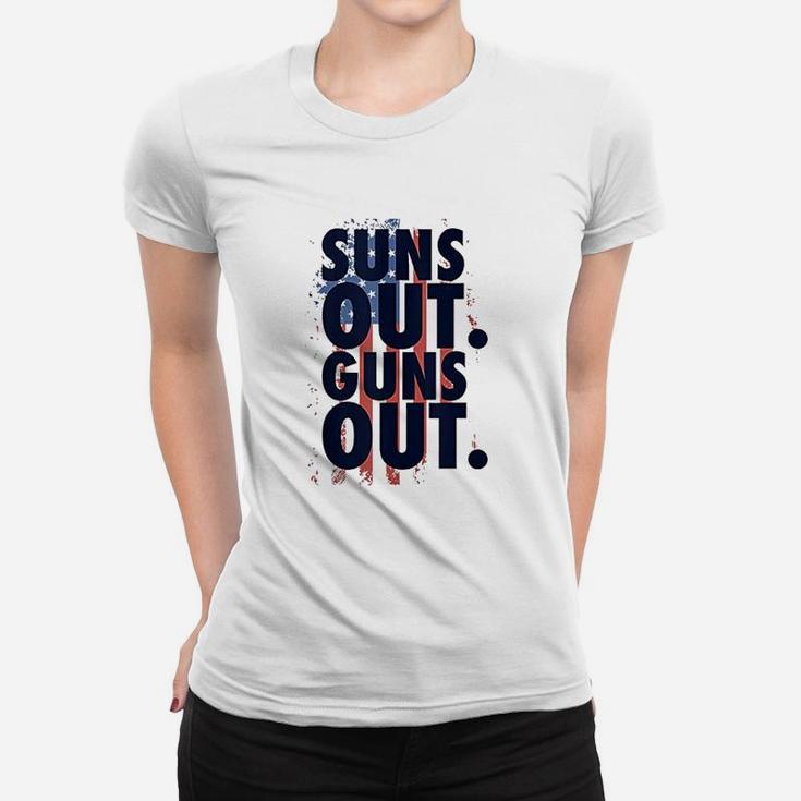 Suns Out Usa Flag Women T-shirt