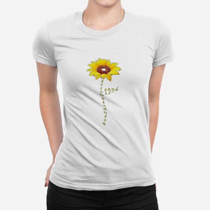 Sunshine Since 1996 25Th Birthday Gift 25 Years Old Sunflower Women T-shirt
