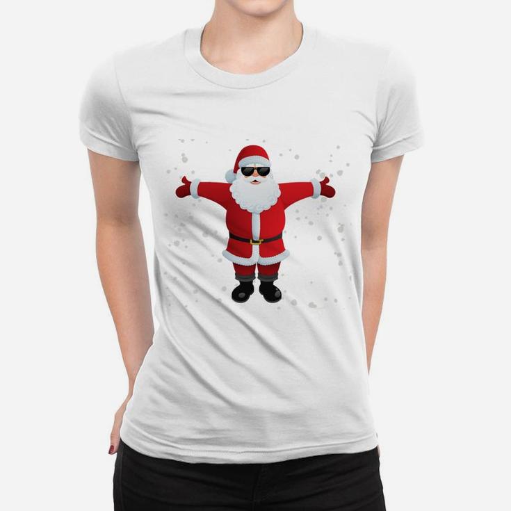 There's Some Hos In This House Christmas Funny Santa Xmas Sweatshirt Women T-shirt