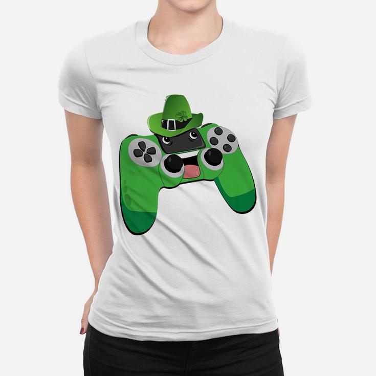 Video Game Gaming St Patrick Day Gamer Boys St Patty's Day Women T-shirt