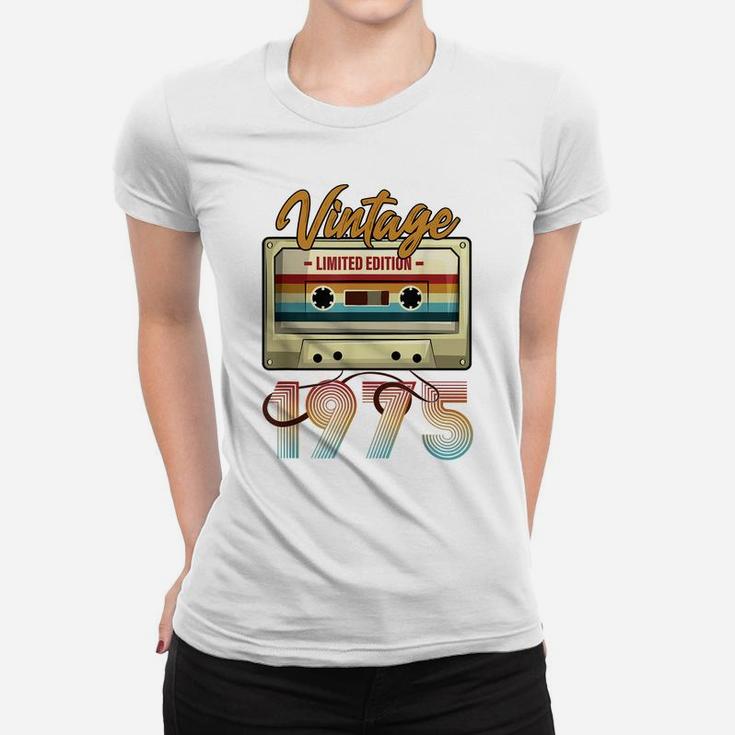 Vintage 1975 46Th Birthday Cassette Tape For Men Women B-Day Women T-shirt