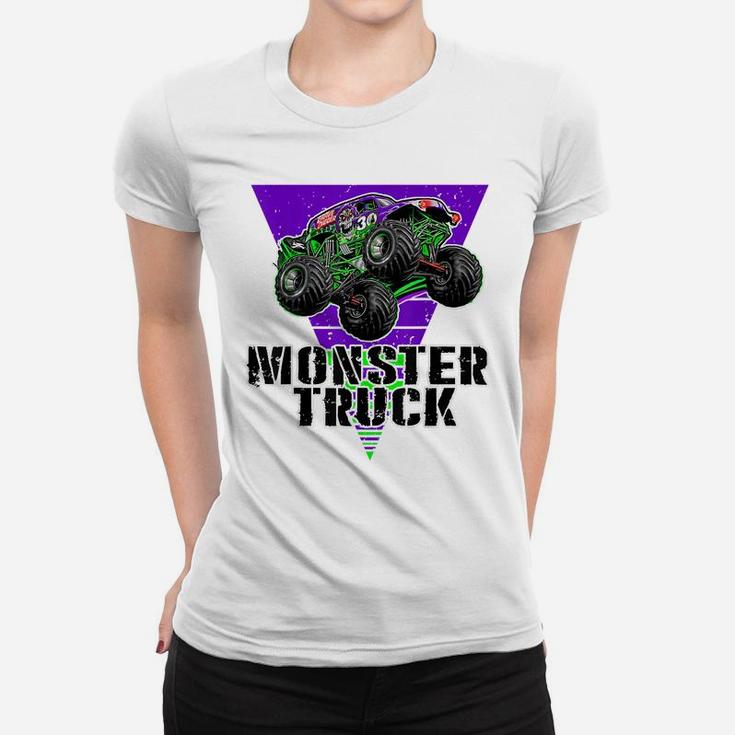 Vintage Monster Truck Are My Jam, Truck Boys Birthday Tees Women T-shirt