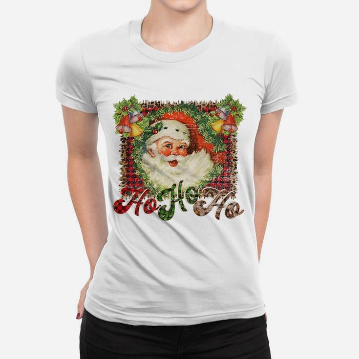 Vintage Santa Claus St Nicholas Old Fashioned Christmas Gift Women T-shirt