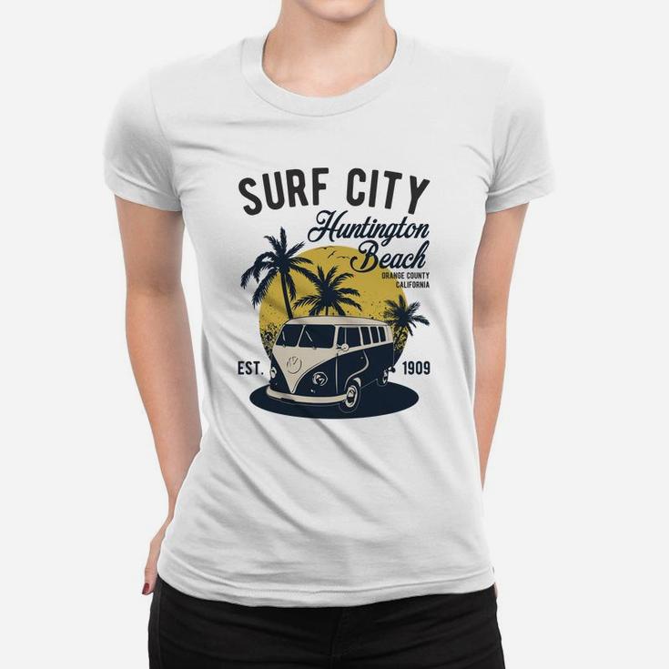 Vintage Surf City Huntington Beach California Summer Gift Sweatshirt Women T-shirt