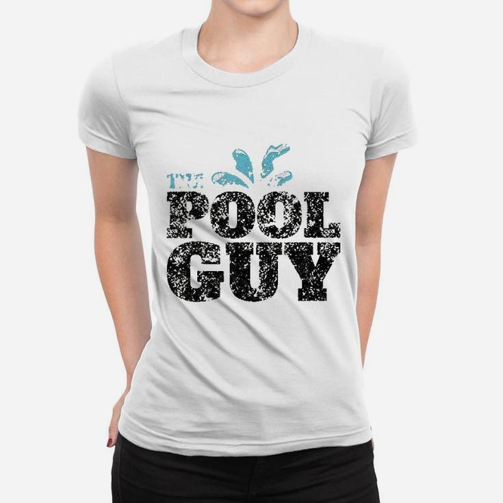Vintage The Pool Guy Funny Swimming Women T-shirt