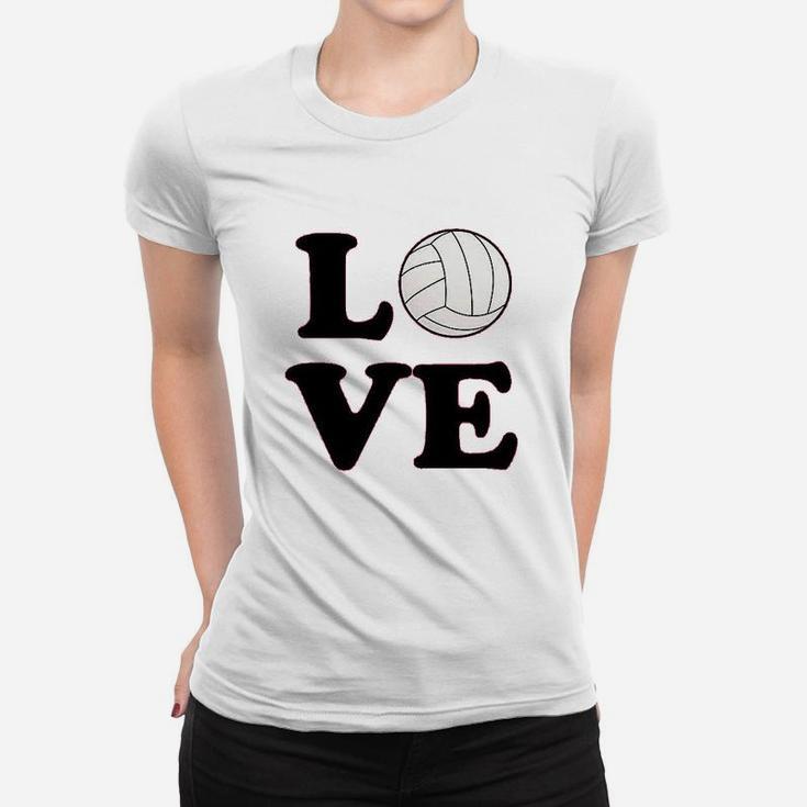 Volleyball Love Team Player Cute Fan Youth Kids Girl Boy Women T-shirt